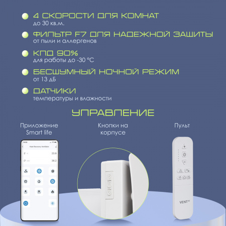 Рекуператор VENTini HRV-60-PLUS (A)