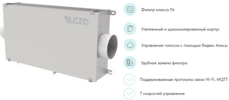 Приточная вентиляционная установка Vakio CITY AIR