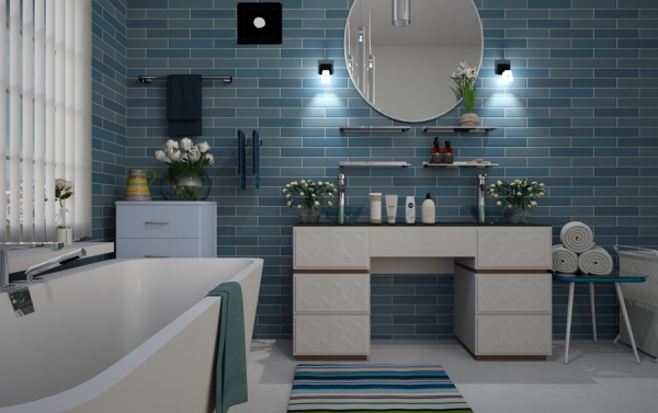 Приточно-вытяжной AIRGLASS 125 Hamam квадрат матовый (черный)